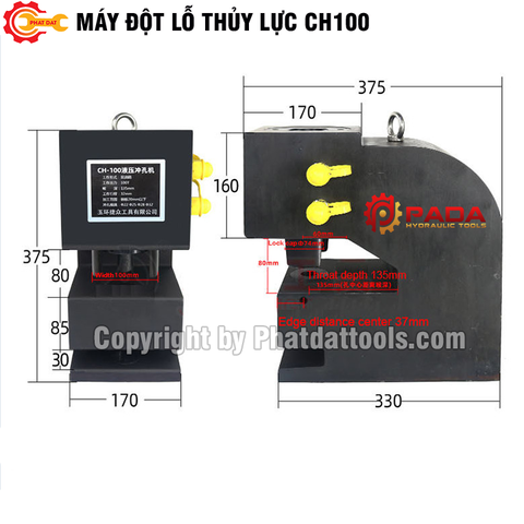 Máy Đột Thủy Lực CH100 PADA