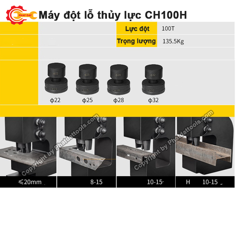 Máy Đột Thủy Lực CH100H PADA