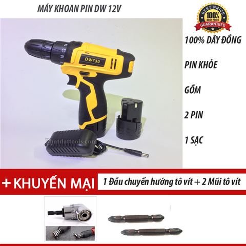 Máy khoan pin Dewalt 12V DW730