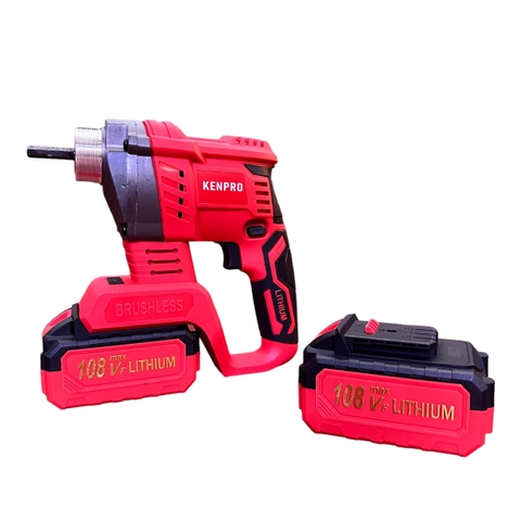 Combo Máy Đầm Dùi Pin Kenpro + Dây Dầm