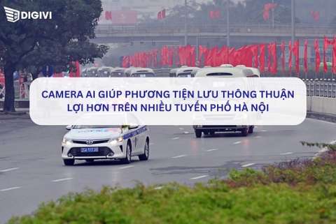 Camera AI giúp phương tiện lưu thông thuận lợi hơn trên nhiều tuyến phố Hà Nội