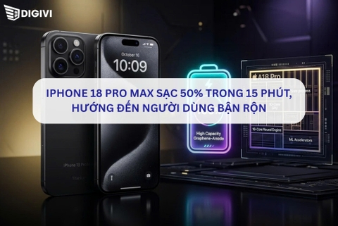 iPhone 18 Pro Max sạc 50% trong 15 phút, hướng đến người dùng bận rộn