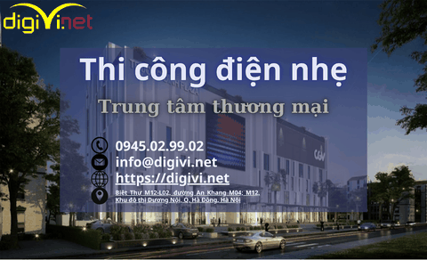 Thi công điện nhẹ cho trung tâm thương mại