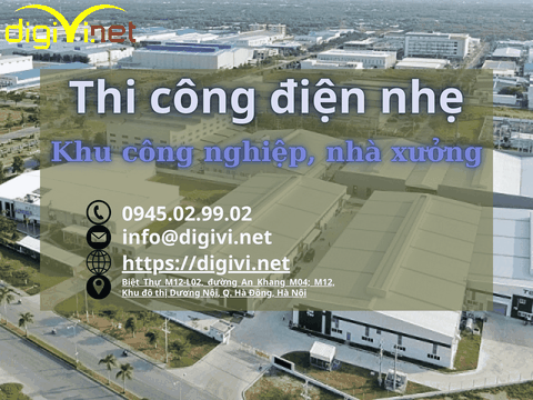 Thi công điện nhẹ cho khu công nghiệp