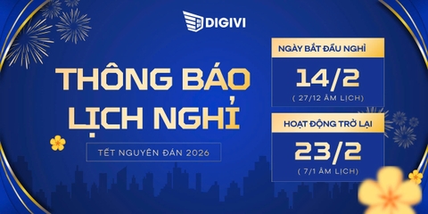 Thông Báo Nghỉ Tết Nguyên Đán Của Công Ty DIGIVI