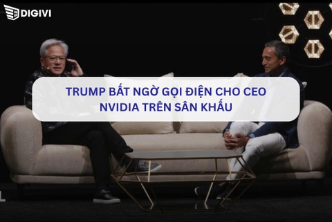 Trump bất ngờ gọi điện cho CEO Nvidia trên sân khấu, tuyên bố lo ngại về AI là “trò lừa bịp”