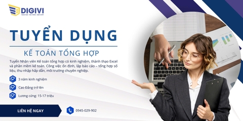 Tuyển Nhân Viên: Kế Toán Tổng Hợp