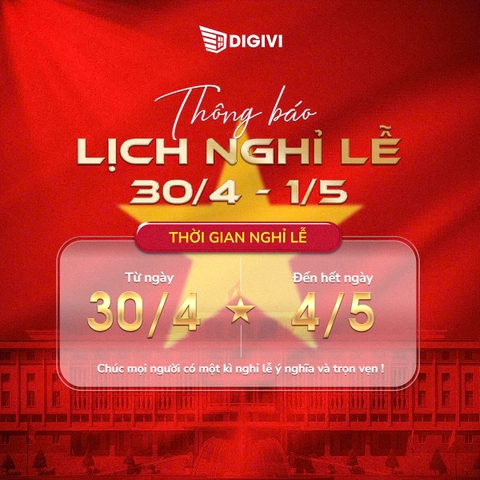 THÔNG BÁO NGHỈ LỄ 30/4 – 1/5