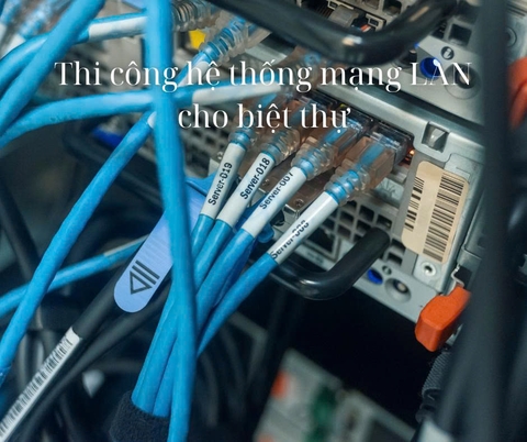 Thi công hệ thống mạng LAN cho biệt thự