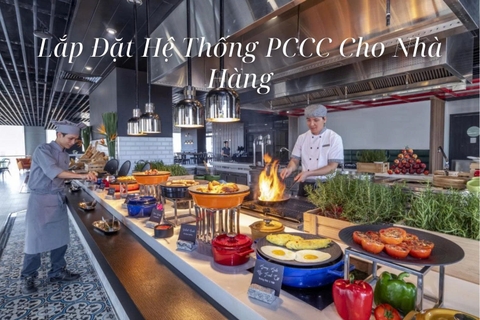 Thi công hệ thống báo cháy cho nhà hàng, quán ăn