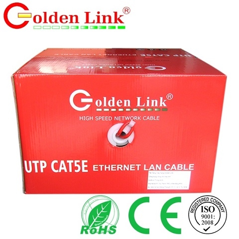 Cáp mạng Golden Link UTP Cat 5e Premium (màu đỏ)