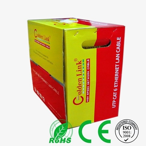 Cáp mạng Golden Link UTP Cat 6 Premium (màu vàng)