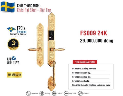 Khóa thông minh FS009 24K