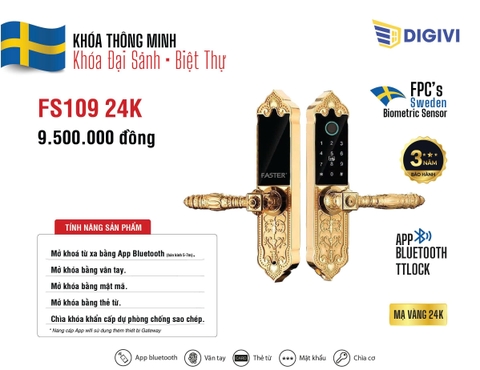 Khóa thông minh FS109 24K