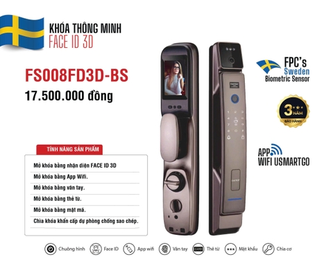 Khóa thông minh FS008FD3D-BS