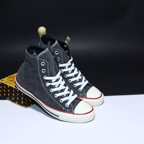 Converse denim wash cao cổ vải đen CCVD042