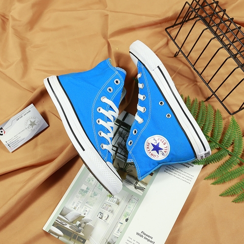 Outlet Converse classic cao cổ vải xanh CCVX042