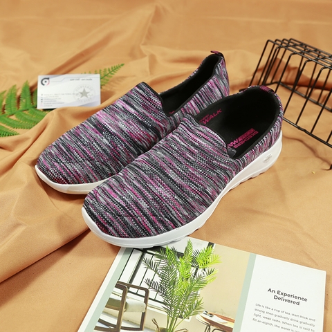 Outlet Skechers slip-on thấp cổ vải nhiều màu sắc STVN005