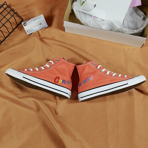 Converse cao cổ vải vàng