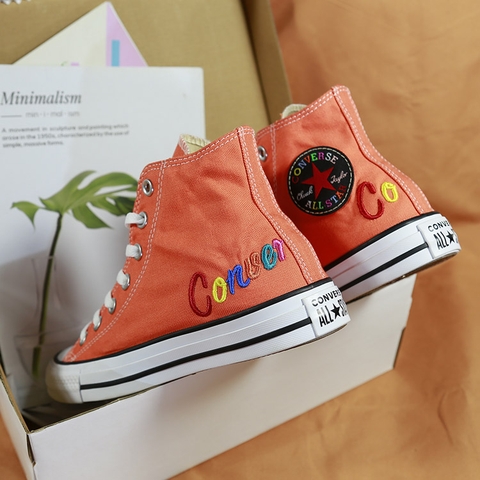 Converse cao cổ vải vàng real