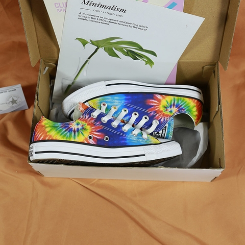 Converse Tie dye thấp cổ vải họa tiết CTVH100