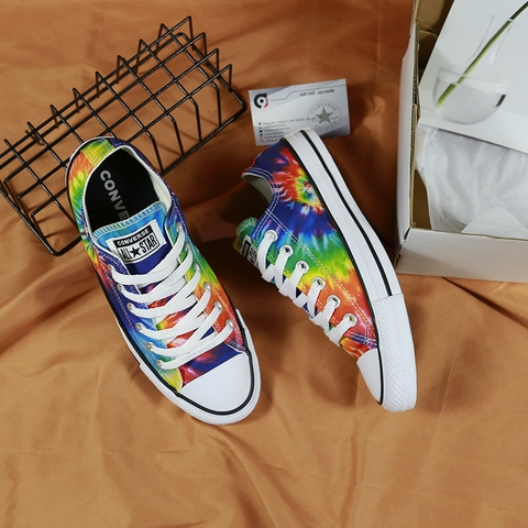 Converse Tie dye thấp cổ vải họa tiết CTVH100