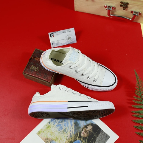 Converse Twisted Summer thấp cổ vải trắng CTVT036