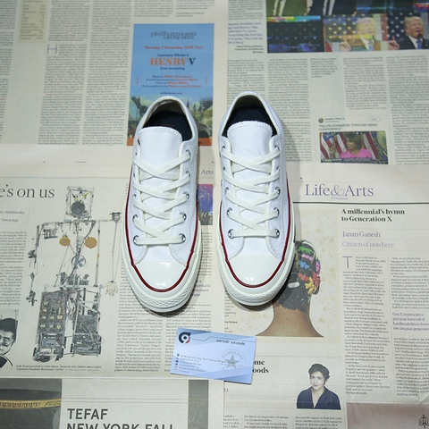 Converse 1970s thấp cổ vải trắng 162065C (ship - store) CTVT040