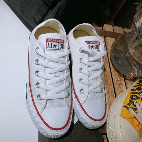 Converse classic thấp cổ vải trắng CTVT015