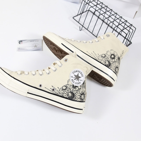 Converse cao cổ vải họa tiết CCVH103