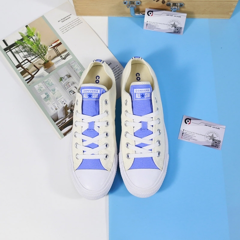 Giay Converse thấp cổ vải trắng CTVT103