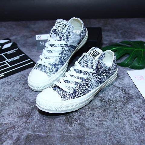 Converse thấp cổ họa tiết da rắn CTDH001