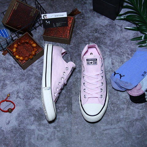 Converse thấp cổ vải hồng CTVH077