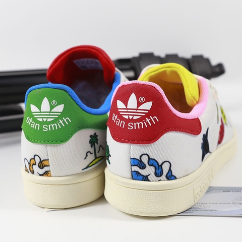Adidas Stan Smith thấp cổ vải họa tiết DTVH001