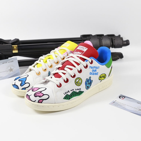 Adidas Stan Smith thấp cổ vải họa tiết DTVH001