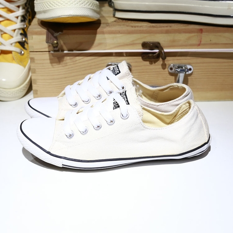 Outlet Converse slim thấp cổ vải hồng COUT198