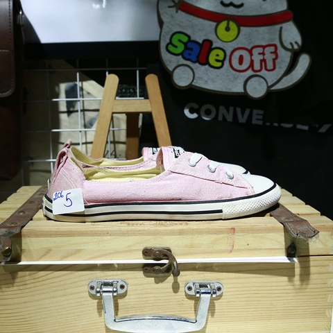 Outlet Converse ballet lace thấp cổ vải hồng COUT206