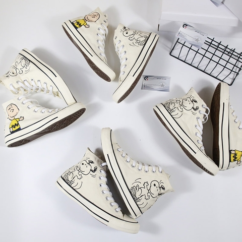 Converse x Peanuts cao cổ vải họa tiết CCVH101