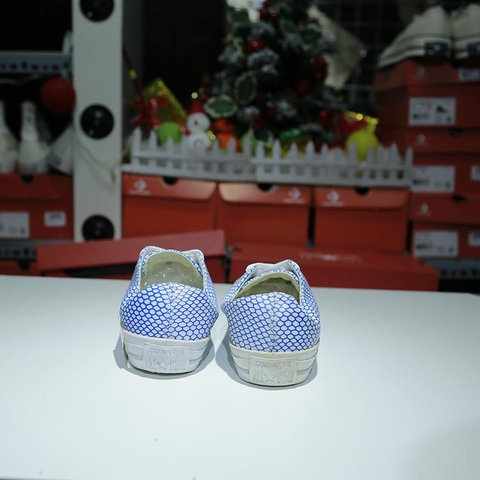 Outlet Converse thấp cổ da xanh COUT130