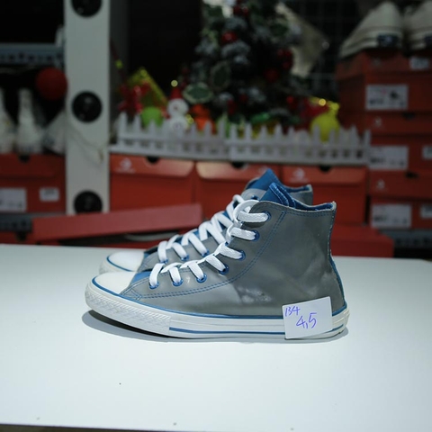 Outlet Converse rubber cao cổ da xám COUT134
