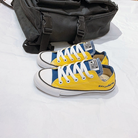 Outlet Converse thấp cổ vải vàng COUT219