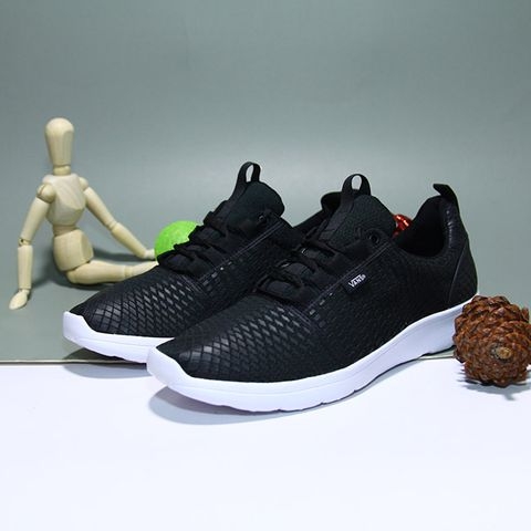 Vans thấp cổ da đen VTDD002