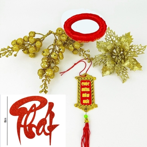 Combo phụ kiện dát dừa chữ Phát thường