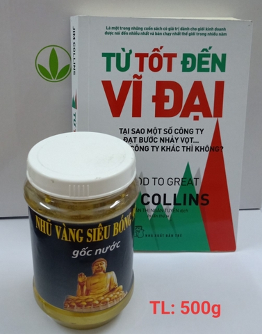 Nhũ vàng siêu bóng 999K gốc nước  (500G)