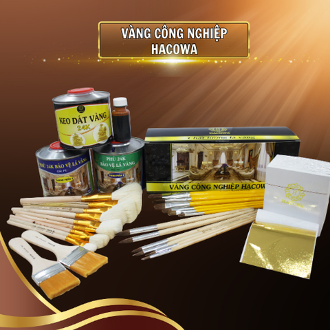 Combo 2500 lá vàng BGH kèm keo 24k và phụ kiện
