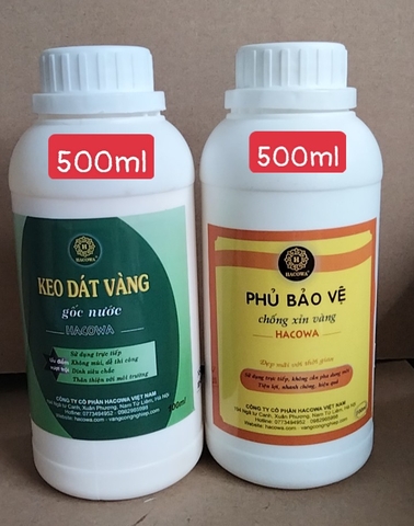 Combo 500ml keo nước + 500ml phủ nước