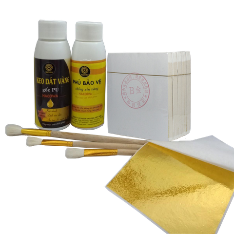 Combo 500 lá B giòn kèm keo PU phủ nước