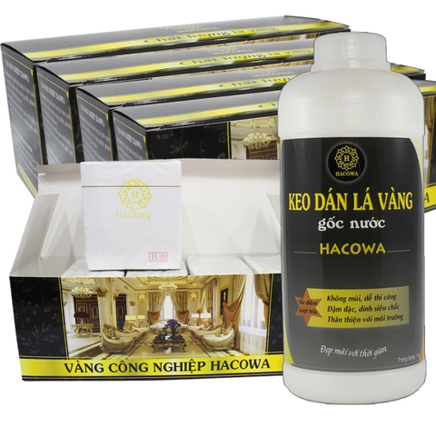 Combo 12500 lá vàng Hacowa kèm 1kg keo nước