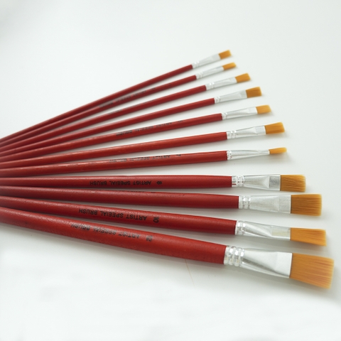 Combo 11 bút vẽ lông cước cán đỏ