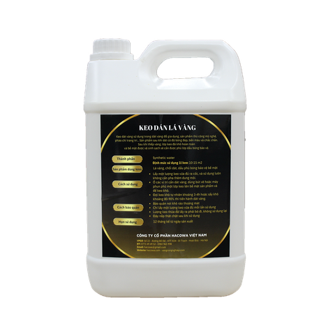 5 lít keo dát vàng Hacowa ( màu vàng)